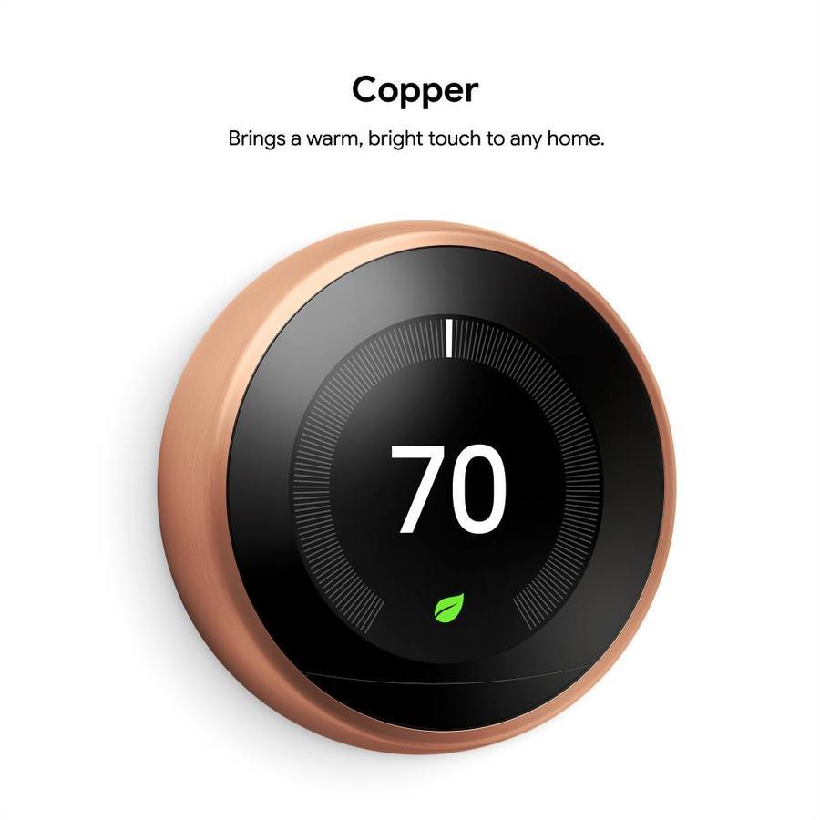 Google Nest Learning Smart Thermostat with WiFi Compatibility (3rd Generation) - White - Super Arbor
