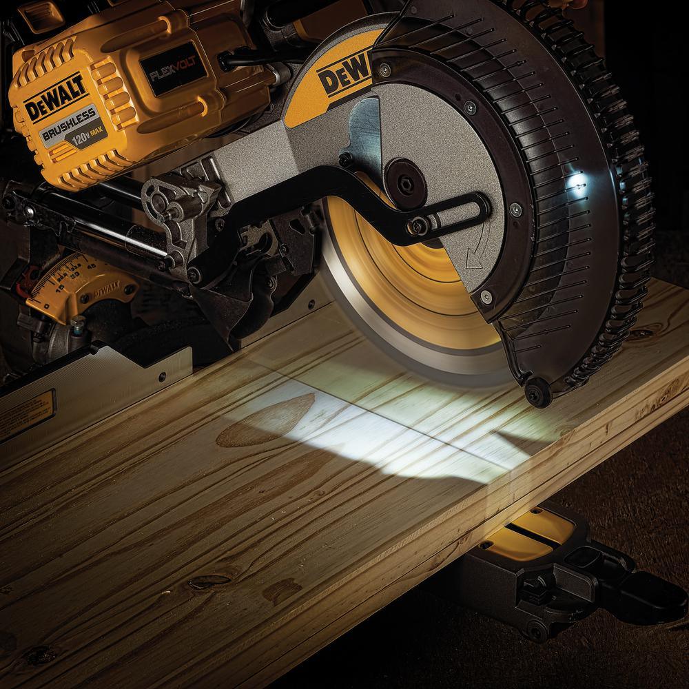 FLEXVOLT 120-Volt MAX Lithium-Ion Cordless Brushless 12 in. Miter Saw with AC Adapter (Tool-Only) - Super Arbor
