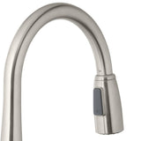 900 Series Single-Handle Pull-Down Sprayer Kitchen Faucet with Soap Dispenser in Stainless Steel - Super Arbor
