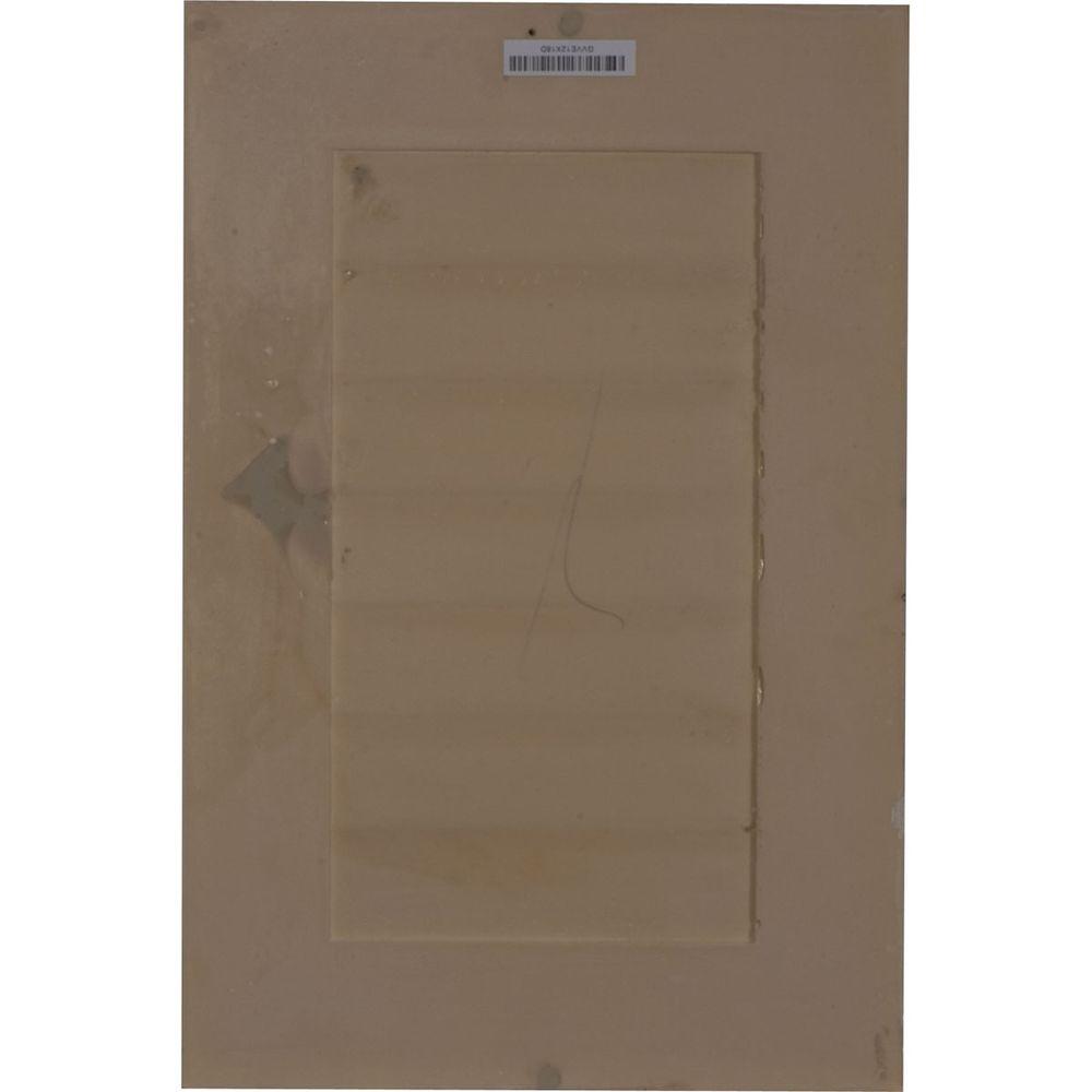 12 in in. x 18 in. Rectangular Primed Polyurethane Paintable Gable Louver Vent - Super Arbor