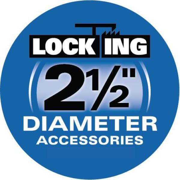 2-1/2 in. Locking Accessory Round Dusting Brush for Wet/Dry Vacs - Super Arbor
