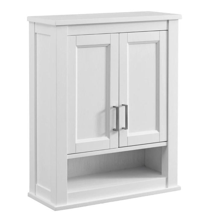 Durham 24-in W x 30-in H x 10-in D White Oak Bathroom Wall Cabinet