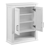 Durham 24-in W x 30-in H x 10-in D White Oak Bathroom Wall Cabinet