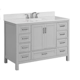 Durham 48-in Espresso Single Sink Bathroom Vanity with Terrazzo Engineered Stone Top - Super Arbor