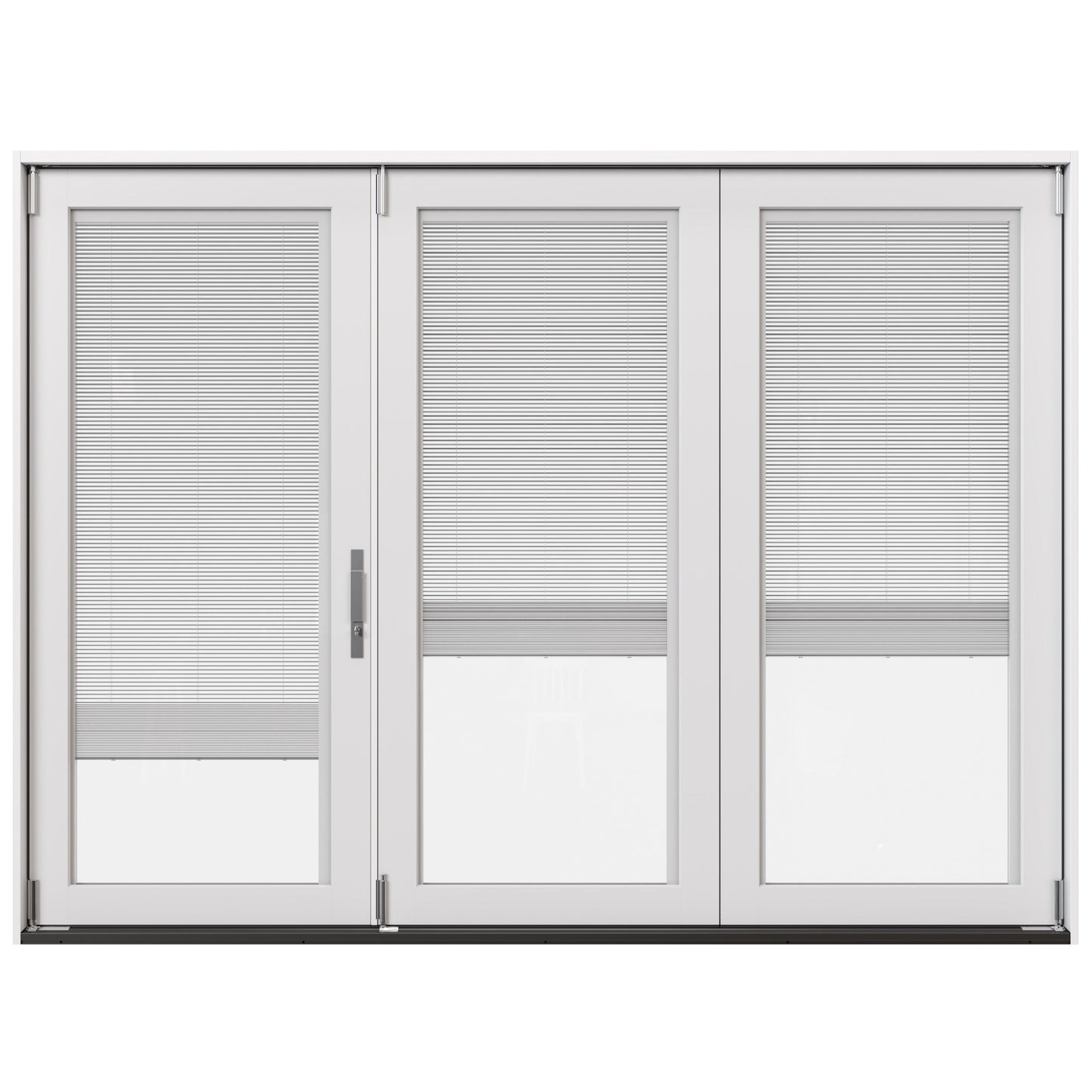 JELD-WEN 108-in x 80-in Fiberglass Folding, Right-hand folding – primary product view