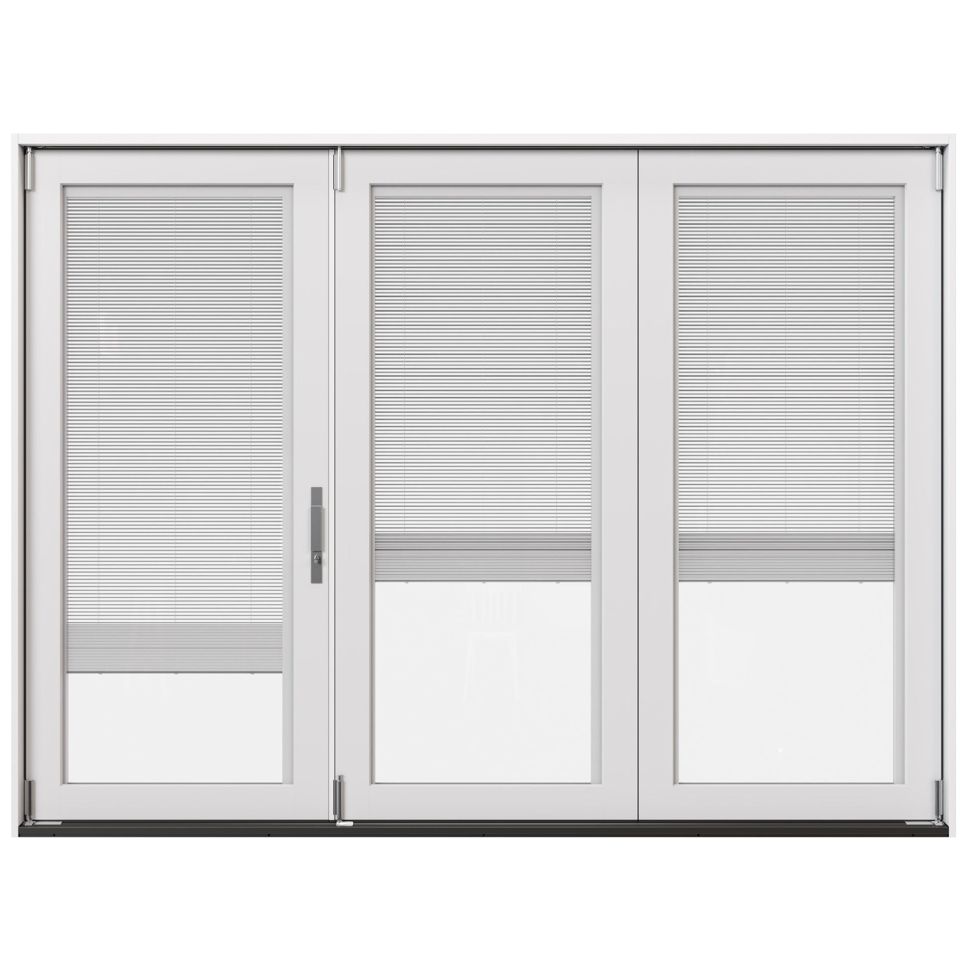 JELD-WEN 108-in x 80-in Fiberglass Folding, Right-hand folding – primary product view