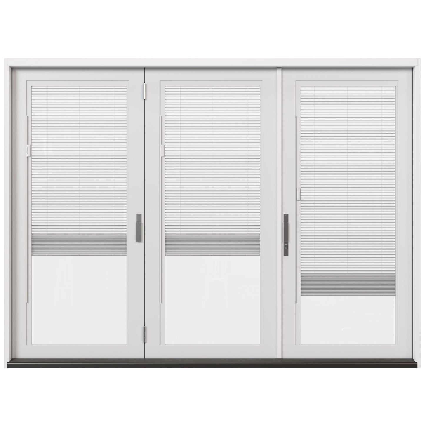 JELD-WEN 108-in x 80-in Fiberglass Folding, Right-hand folding – product-only view