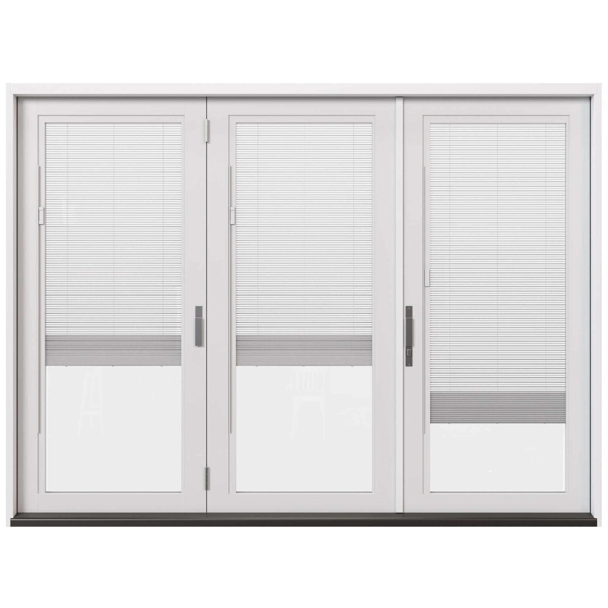JELD-WEN 108-in x 80-in Fiberglass Folding, Right-hand folding – product-only view