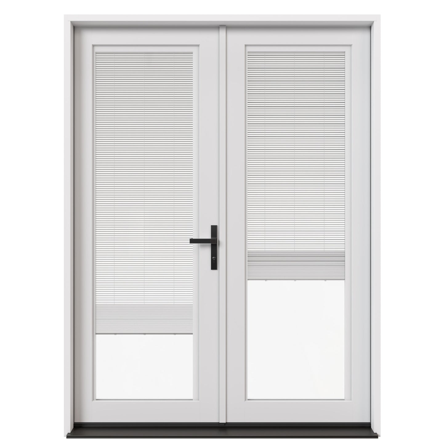 JELD-WEN 60-in x 80-in Fiberglass French, Left-hand inswing – primary product view