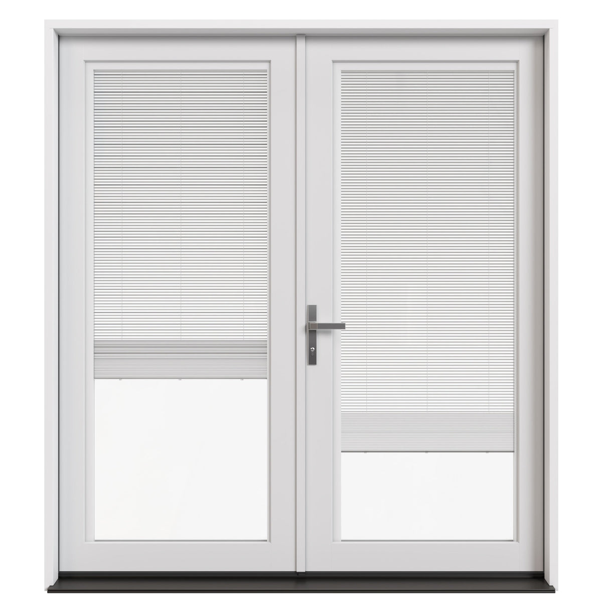 JELD-WEN 72-in x 80-in Fiberglass French, Right-hand inswing – primary product view
