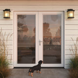 JELD-WEN 72-in x 80-in Fiberglass French, Right-hand inswing – installed room view