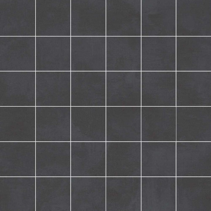 The Tile Life Studio Black 2-in x 2-in Matte Porcelain Cement look Mosaic Floor and Wall Tile product image