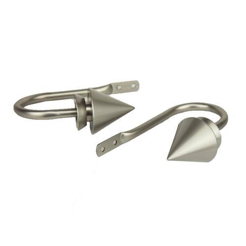 Rod Desyne Cone 2-Pack Antique Brass Steel Curtain Holdbacks - Super Arbor
