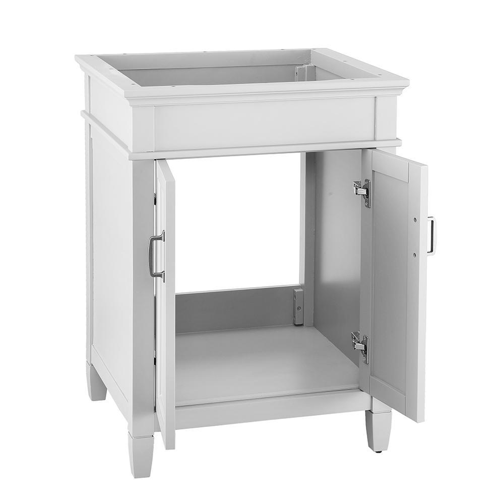 Ashburn 24 in. W x 21.63 in. D Vanity Cabinet in White - Super Arbor