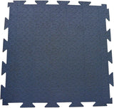 Rubber-Cal Terra-Flex 1/4 in. x 24 in. x 24 in. Blue Interlocking Rubber Mat, 5-Pack (20 sq. ft.)