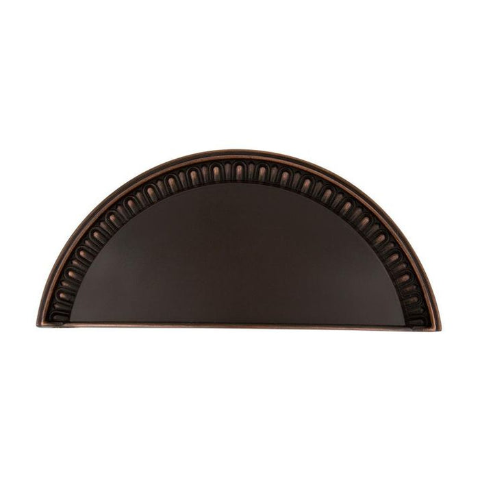 3 in. (76 mm) Timeless Bronze Drawer Cup Pull Egg & Dart