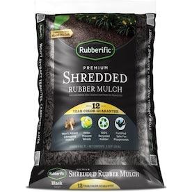 Rubberific 0.8-cu ft Black Rubber Mulch - Super Arbor