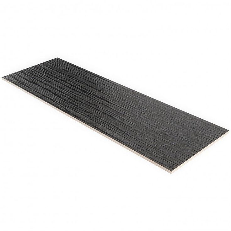 Bond Tile Remnant River Black 11 in. x 40 in. Textured Ceramic Wall Tile (4 Pieces 12.48 Sq. Ft. / Case)