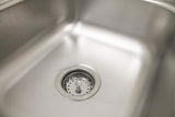 Keeney K5419 3.5-in Stainless Steel Kitchen Sink Basket Strainer, Spring-Style, Includes Lock Mount, Nuts & Washers