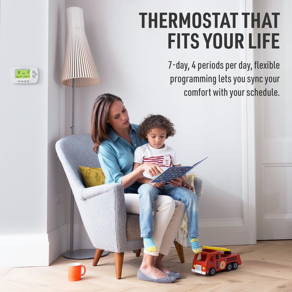 Wi-Fi 7-Day Programmable Smart Thermostat with Digital Backlit Display - Super Arbor