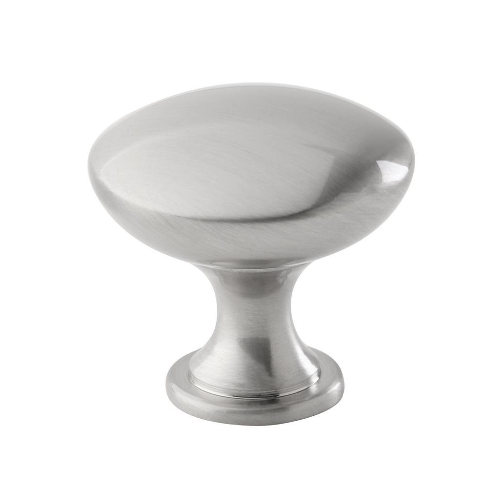 1-1/5 in. (30 mm) Brushed Nickel Cabinet Knob (10 per Pack) - Super Arbor