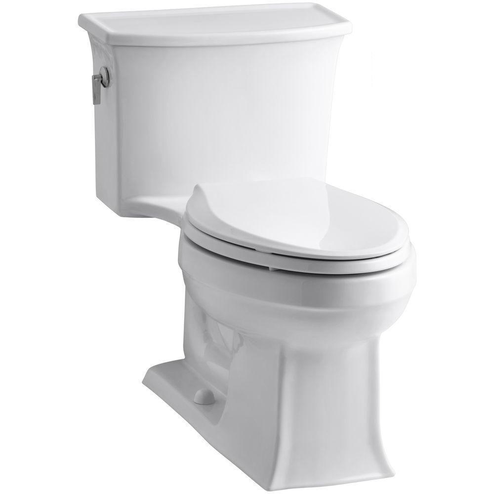 Archer 1-piece 1.28 GPF Single Flush Elongated Toilet in Almond - Super Arbor