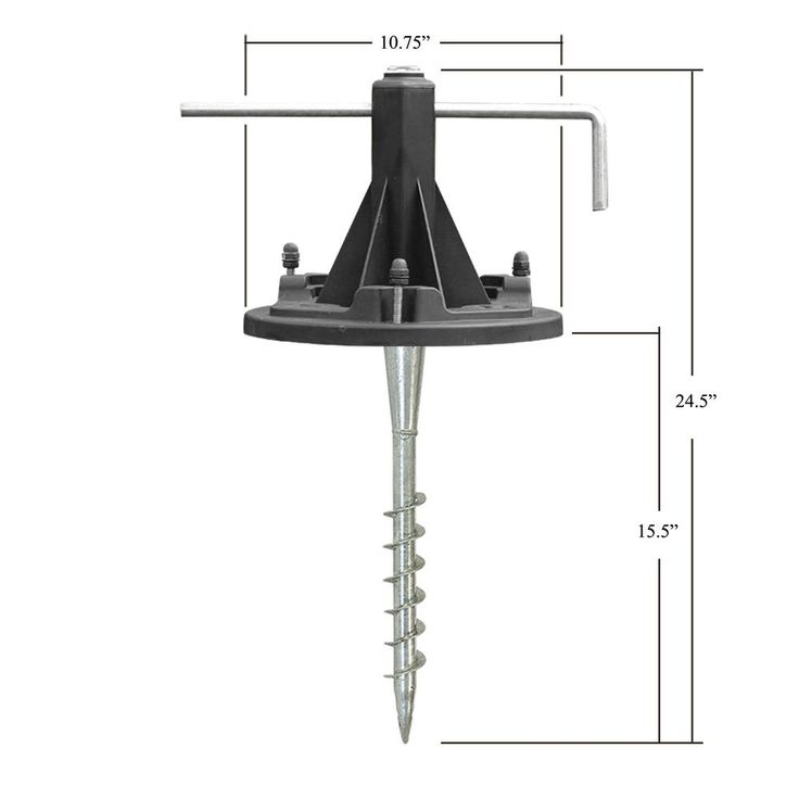 Solar Lamp Post Installation Kit with EZ-Anchor