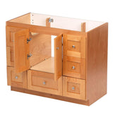 Shaker 42 in. W x 21 in. D x 34.5 in. H Vanity Cabinet Only in Natural Alder - Super Arbor