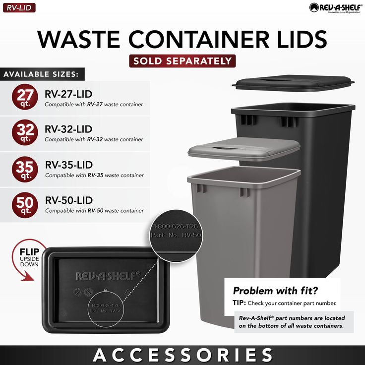 Rev-A-Shelf 50-Quart Plastic Soft Close Pull Out Trash Can