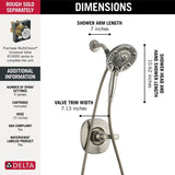 Delta Nura Stainless 1-Handle Shower Faucet with Valve