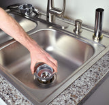 Keeney K5410 3.5-in Stainless Steel Leakproof Turn-to-Seal Kitchen Sink Strainer with Basket