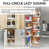 Rev-A-Shelf 24 in. Almond Polymer Full Circle Lazy Susan with Bottom mount