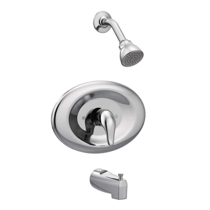 Chateau Single-Handle 1-Spray Tub and Shower Faucet in Chrome (Valve Included)