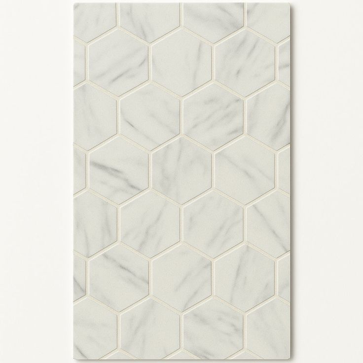 Lifeproof Carrara 10 in. x 12 in. x 6.35mm Ceramic Hexagon Mosaic Floor and Wall Tile (0.81 sq. ft. / piece)