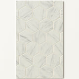 Lifeproof Carrara 10 in. x 12 in. x 6.35mm Ceramic Hexagon Mosaic Floor and Wall Tile (0.81 sq. ft. / piece)