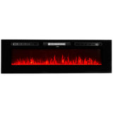5100 BTU 1500-Watt 60 in. In-Wall Electric Heater Smokeless FireplAce with 3-Changeable Flame Color and Remote Control - Super Arbor