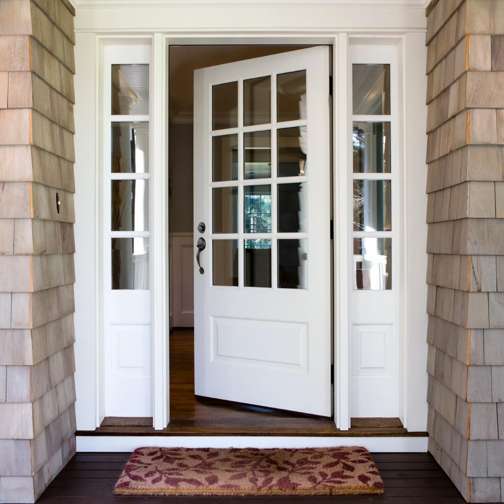 Coventry Matte Black Door Handleset with Cambridge Knob Interior and Single Cylinder Deadbolt - Super Arbor