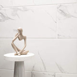 MSI 12 in. x 24 in. Carrara Polished Porcelain Floor and Wall Tile (16 sq. ft./case)