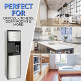 3 or 5 Gal. Water Cooler in Black with Hot, Cold and Room Temperature Water Functions