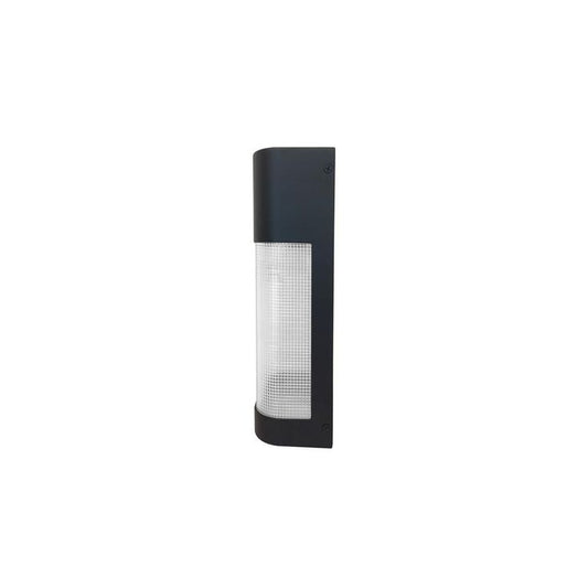 19-Watt Black Outdoor Integrated LED Classic Wall Pack Light with Dusk to Dawn Control