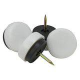 1-1/8 in. Nail-On Floor Protection Glides with Plastic Base (4 per Pack) - Super Arbor