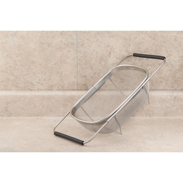 11 in. Over The Sink Mesh Strainer with Extendable Handles
