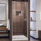 Flex 32 to 36 in. x 72 in. Framed Pivot Shower Door in Chrome - Super Arbor