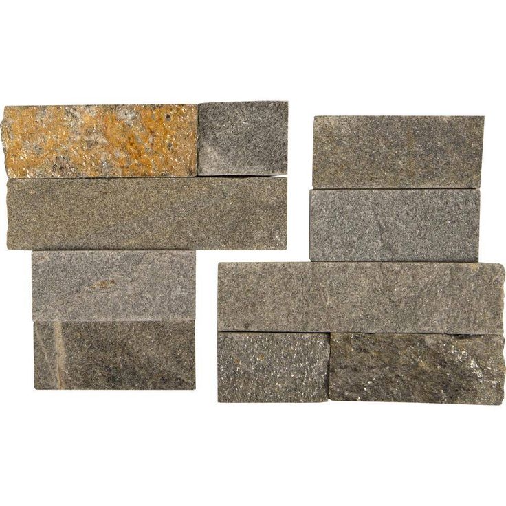 Salvador Grey Ledger Corner 6 in. x 6 in. Natural Quartzite Wall Tile (9 sq. ft. / Case)