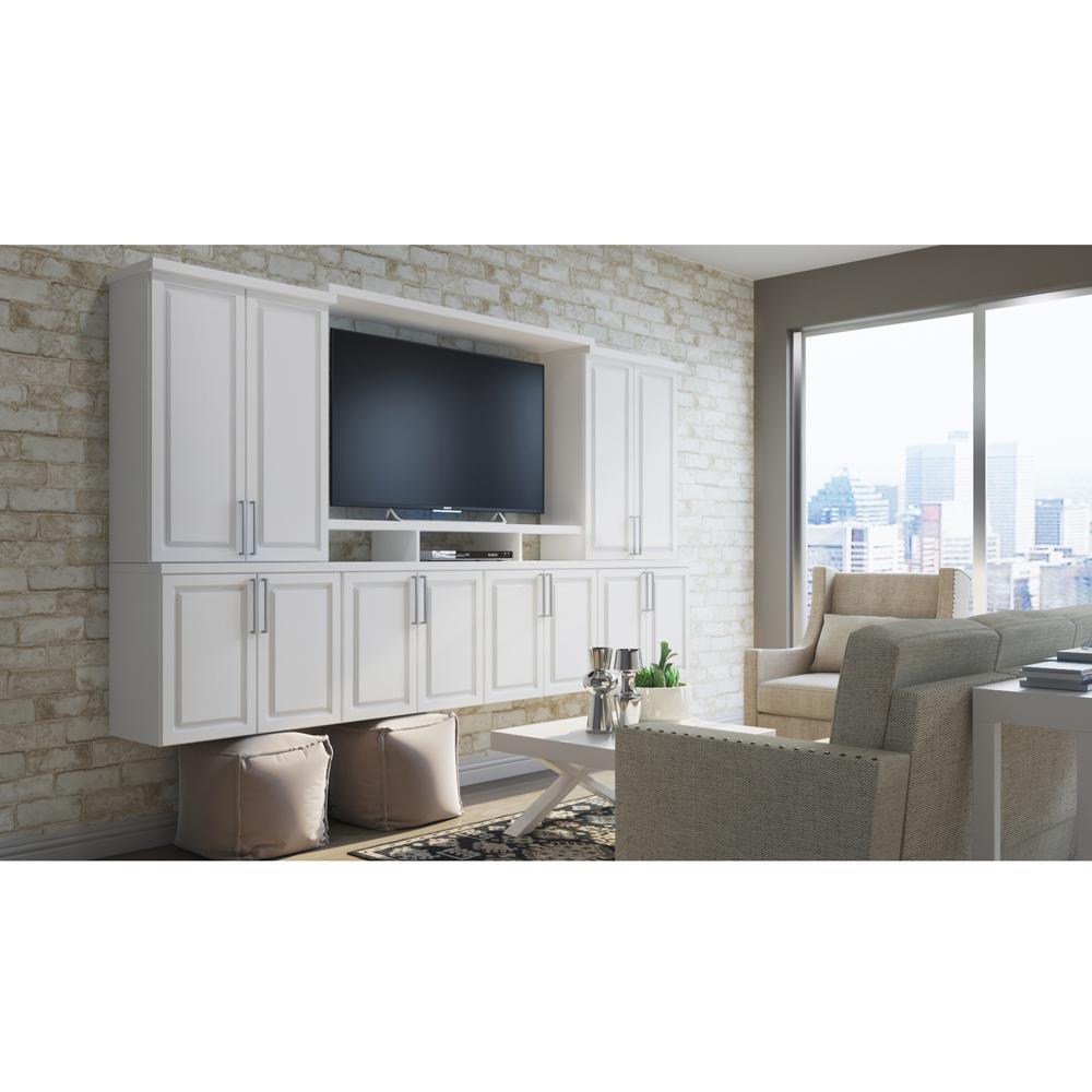 Hampton Partially Assembled 36 x 34.5 x 24 in. Corner Sink Base Kitchen Cabinet in Satin White