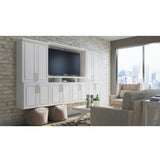 Hampton Partially Assembled 36 x 34.5 x 24 in. Corner Sink Base Kitchen Cabinet in Satin White