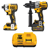 20-Volt MAX Lithium-Ion Cordless Brushless Combo Kit (2-Tool) with FLEXVOLT and 20-Volt Battery and Charger - Super Arbor