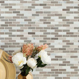 MSI Arctic Storm 12 in. x 12 in. x 10mm Honed Marble Mesh-Mounted Mosaic Floor and Wall Tile (1 sq. ft.)