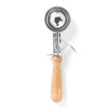 Vintage Trigger Ice Cream Scoop with Wood Handle