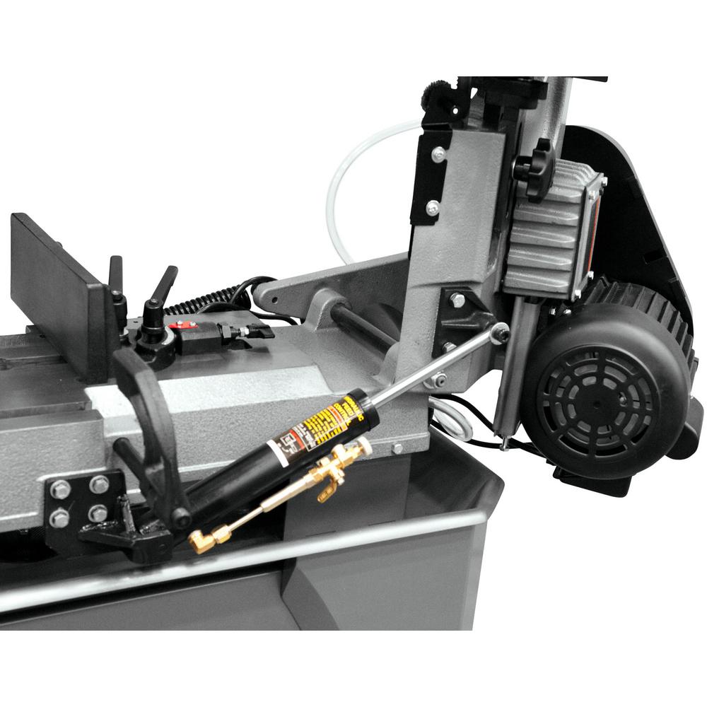 3/4 HP 7 in. x 12 in. Metalworking Horizontal and Vertical Band Saw with Closed Stand, 4-Speed, 115/230-Volt, HVBS-712 - Super Arbor